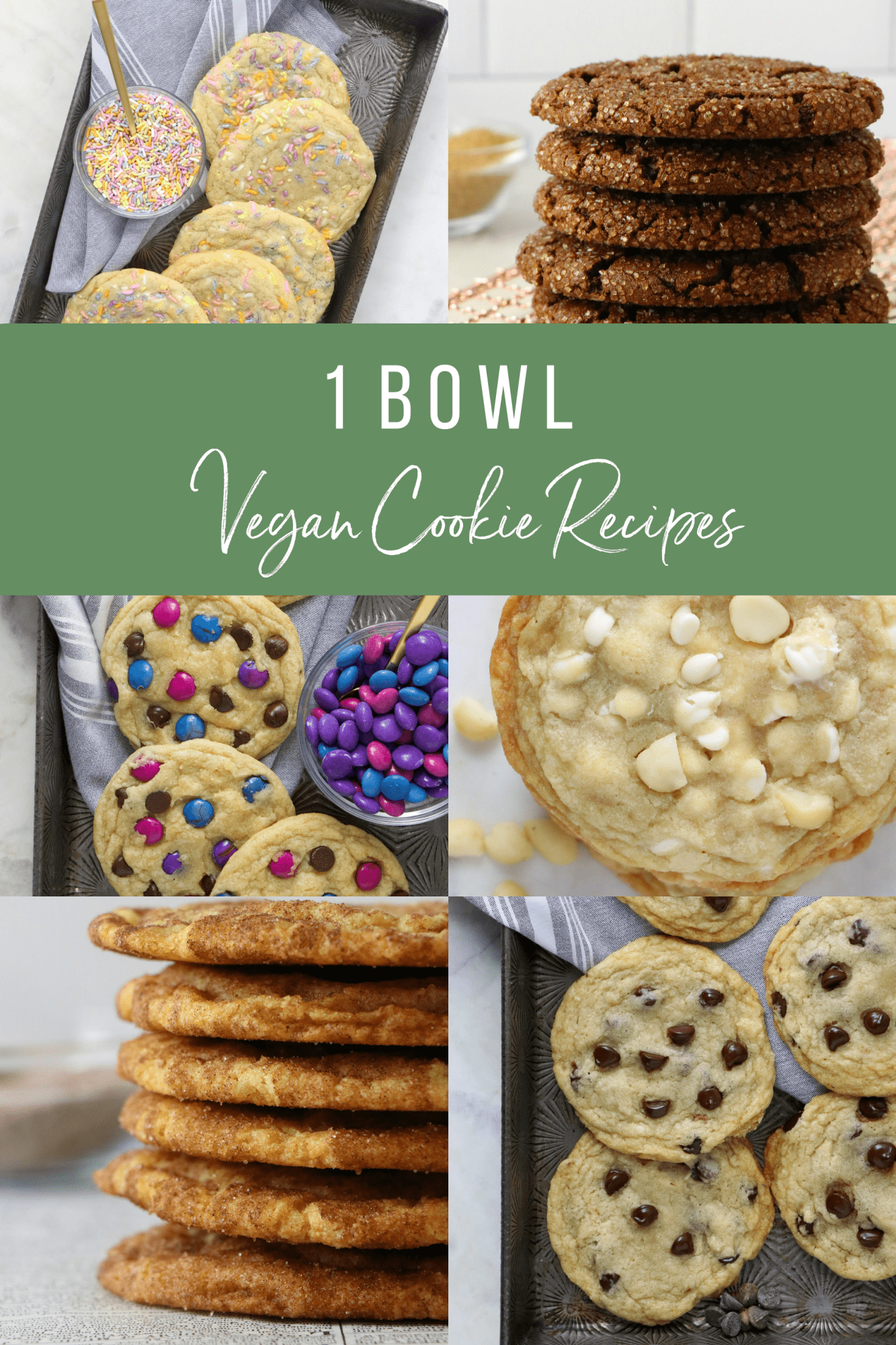 1 Bowl Vegan Cookie Recipes
