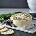 Vegan Rosemary & Garlic Solid Cashew Cheese