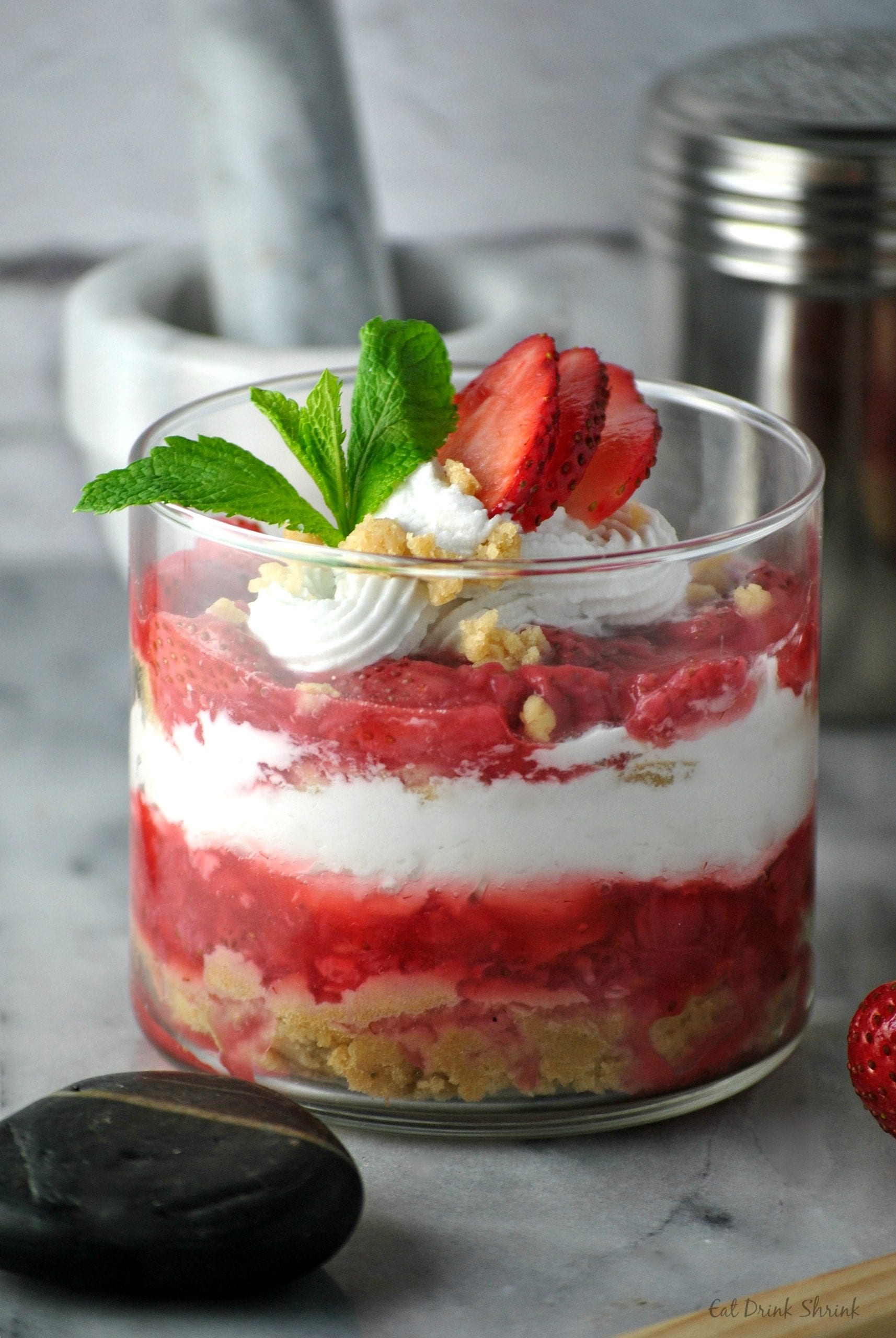 Vegan Strawberry Shortcake Trifle