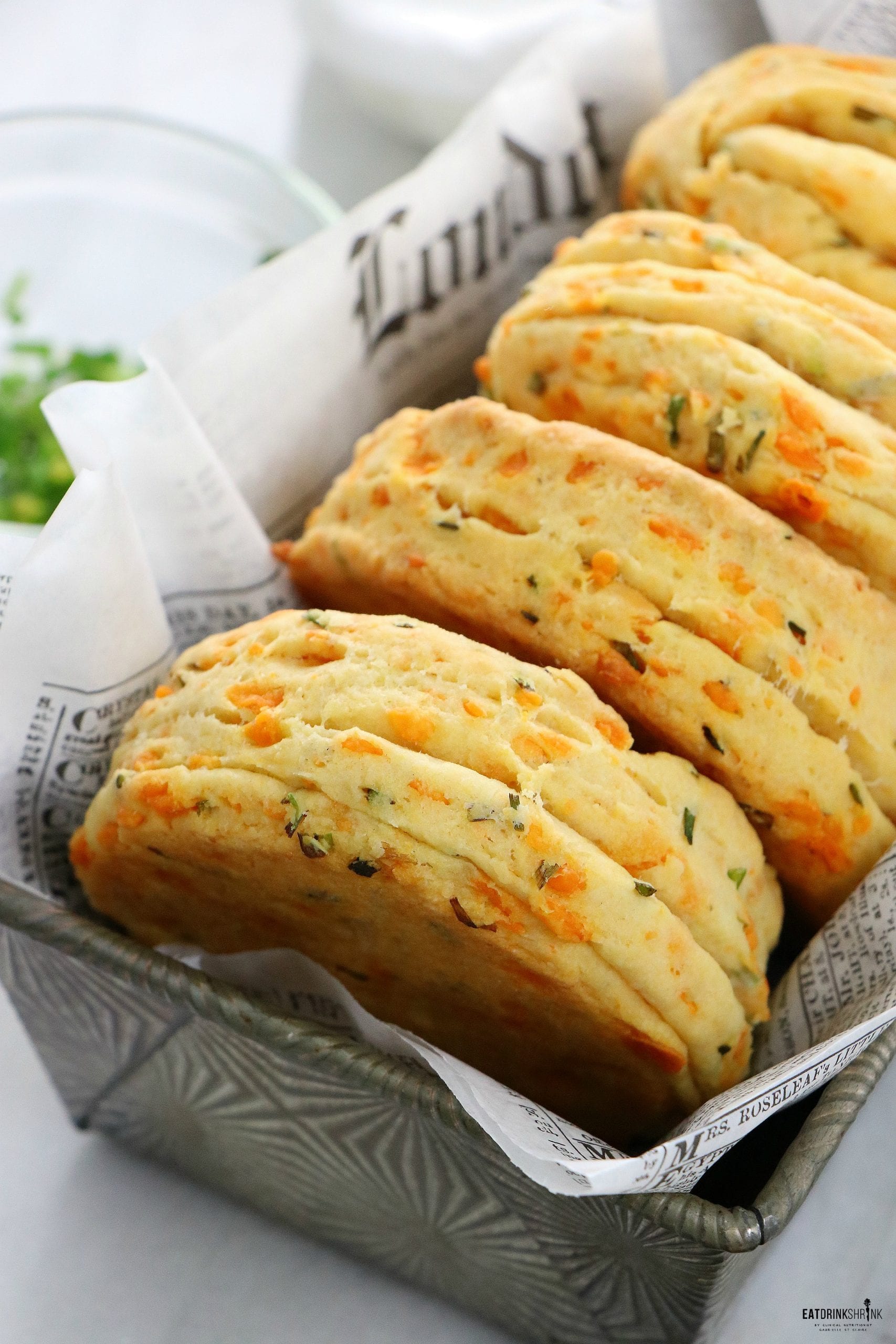 Vegan Cheddar and Chive Biscuits