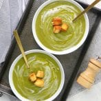 Vegan Spinach Pesto Soup