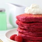 Vegan Pink Beet Pancakes