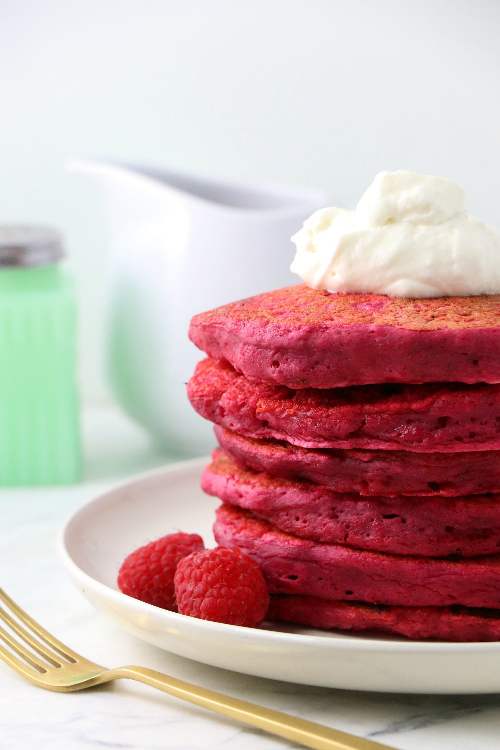 Vegan Pink Beet Pancakes