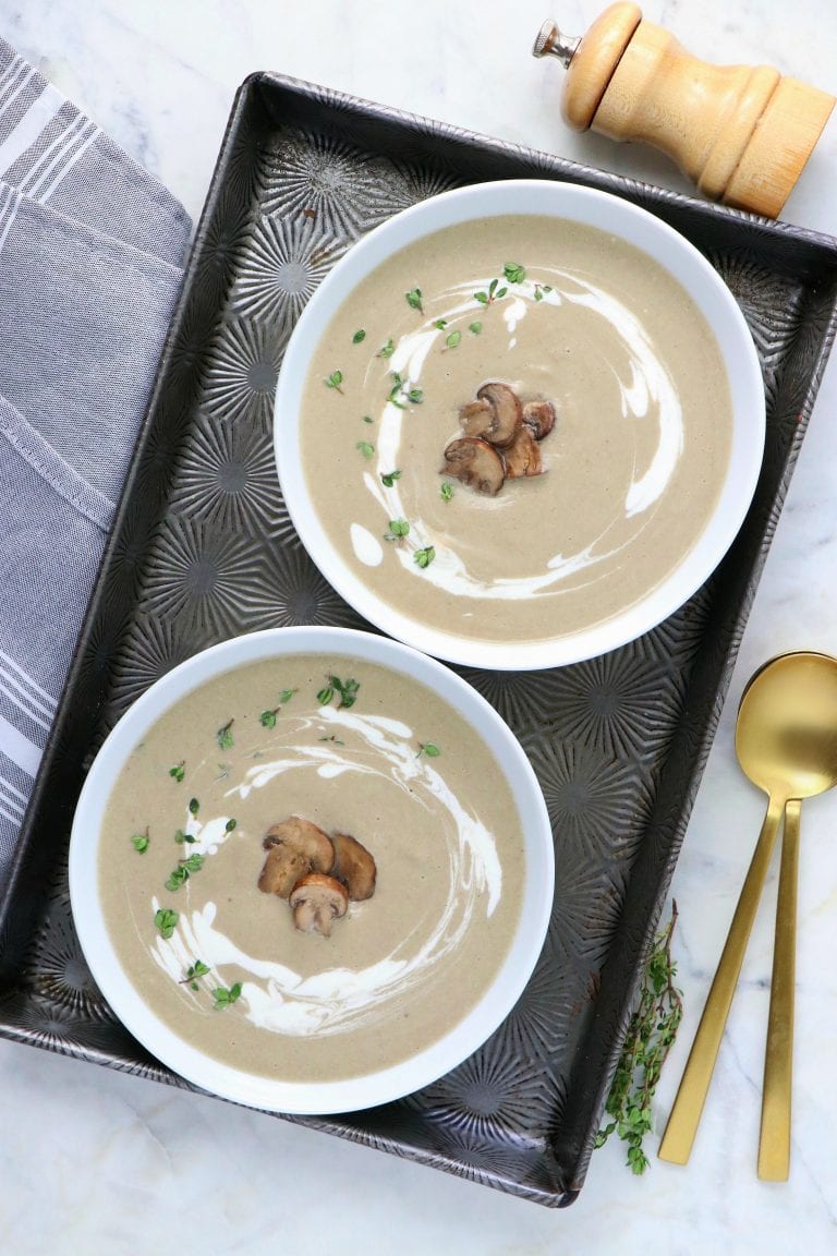 Vegan Cream of Mushroom Soup