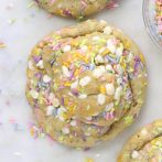 Vegan Levain Style Birthday Cake Cookies