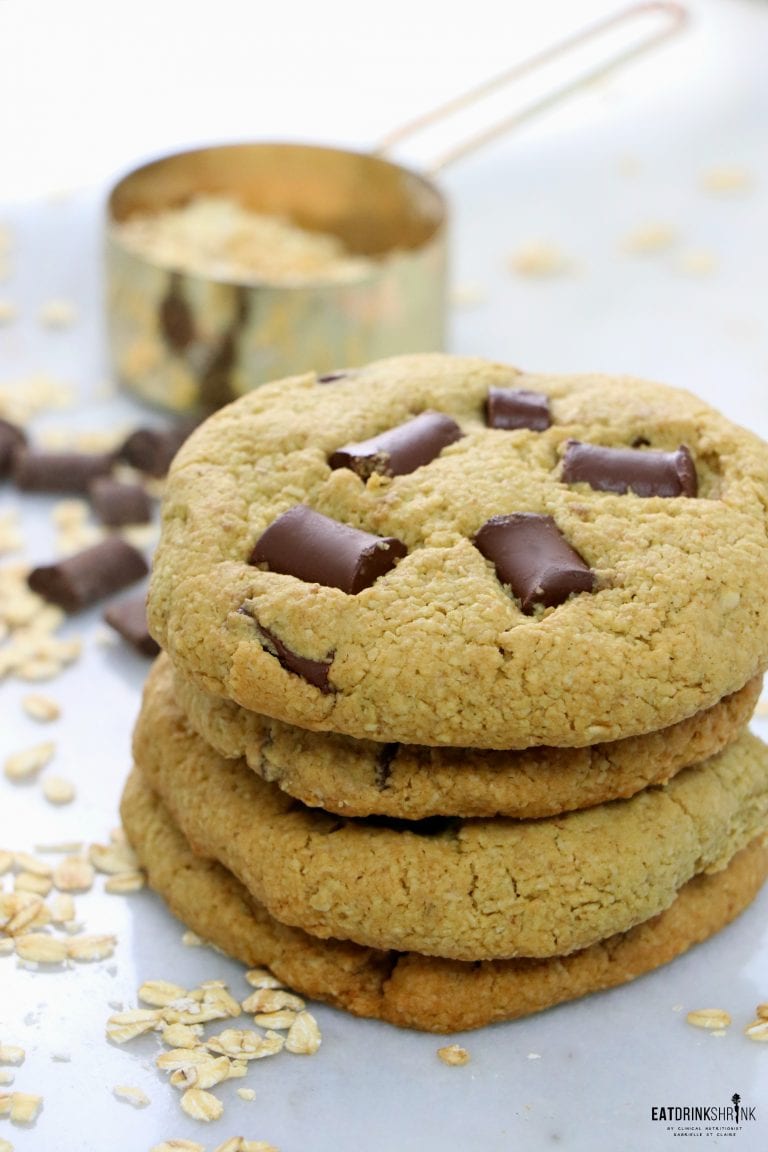 Vegan Gluten Free Oat Flour Chocolate Chip Cookies