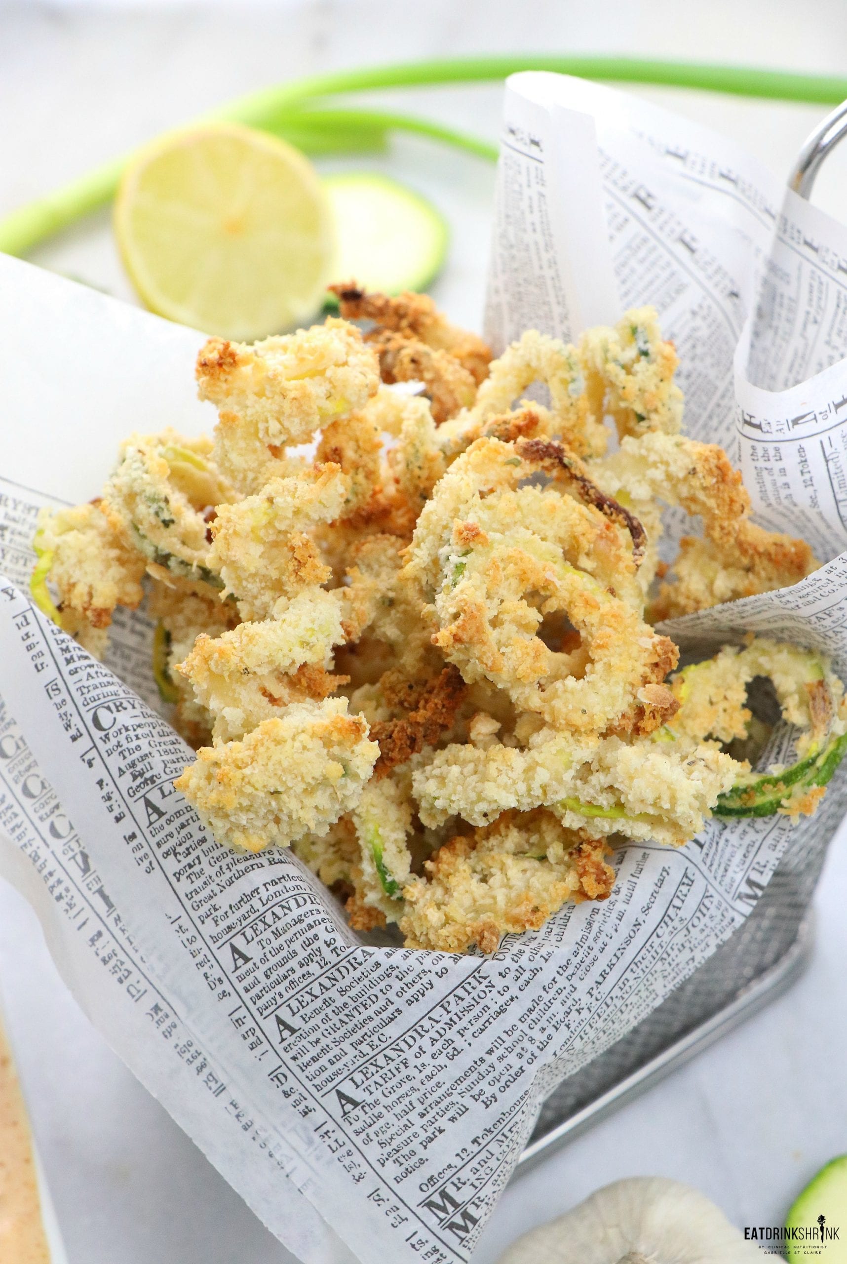 Vegan Oven Baked Zucchini Fries with Remoulade Sauce