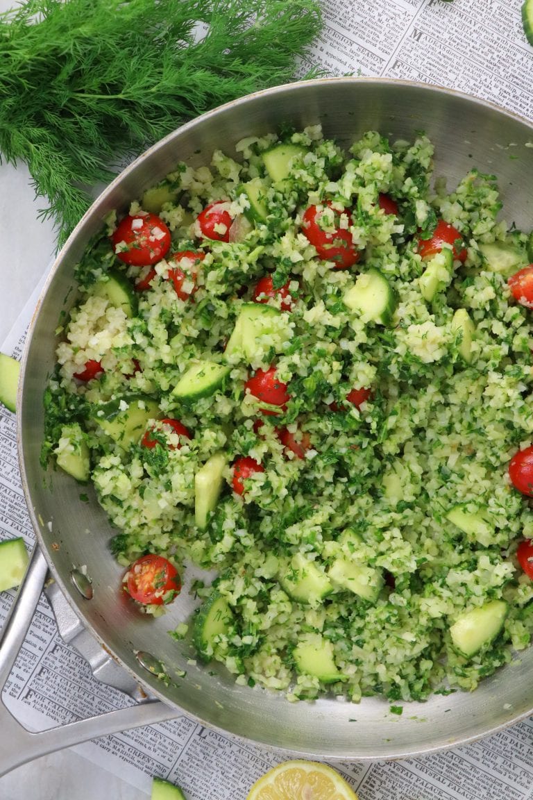 Vegan Cauliflower Tabouli Salad