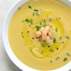 Creamy Vegan Roasted Garlic and Rosemary White Bean Soup
