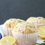 Vegan Lemon Rosemary Muffins