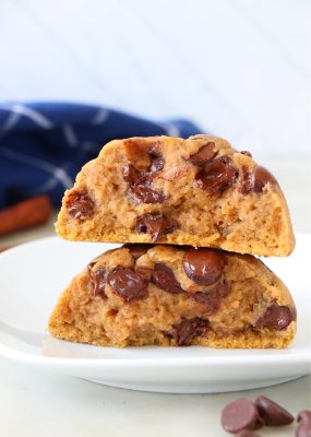 Single Bake Vegan Pumpkin Chocolate Chip Cookie