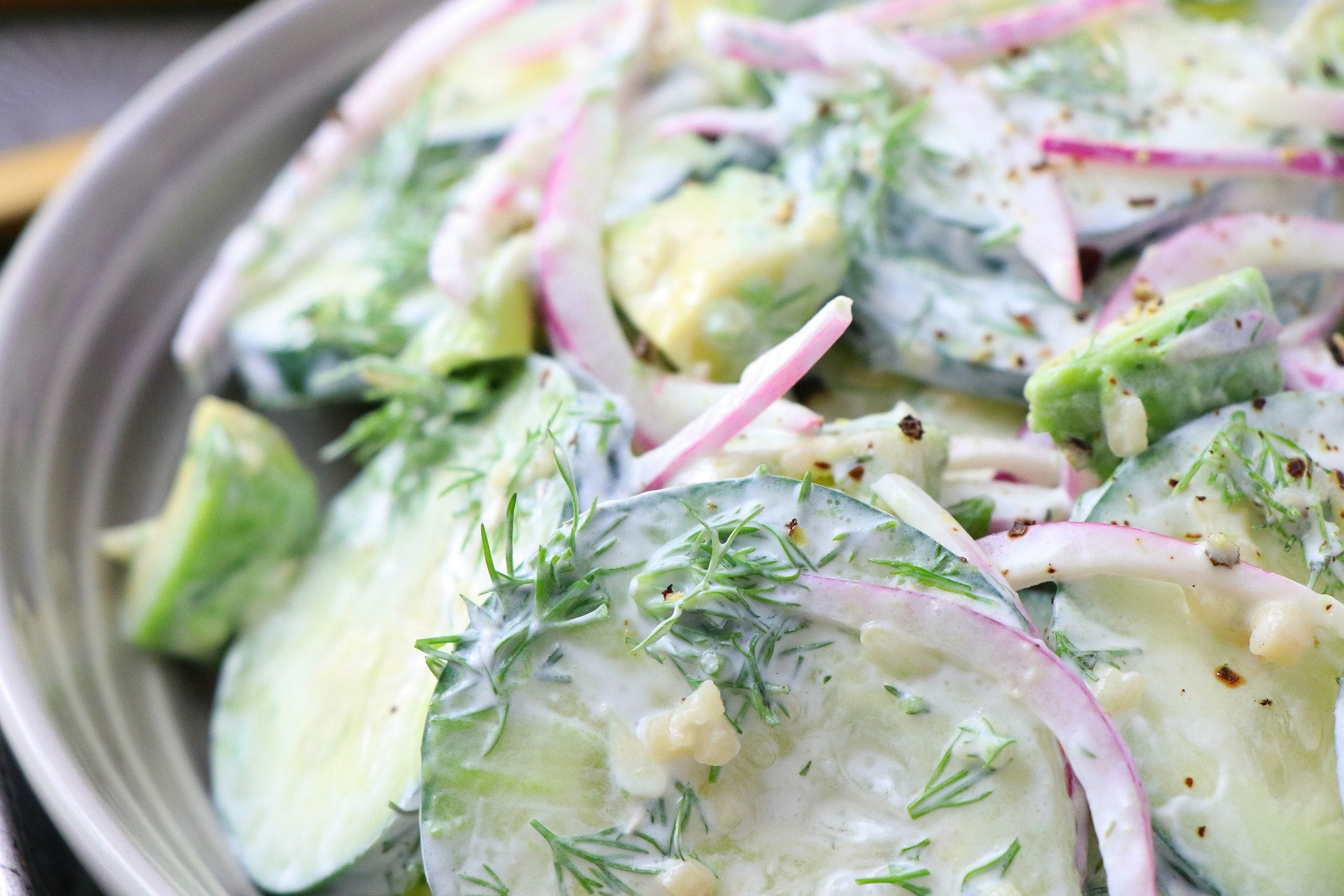 Quick Cucumber-Dill Salad - Traffic Light Cook