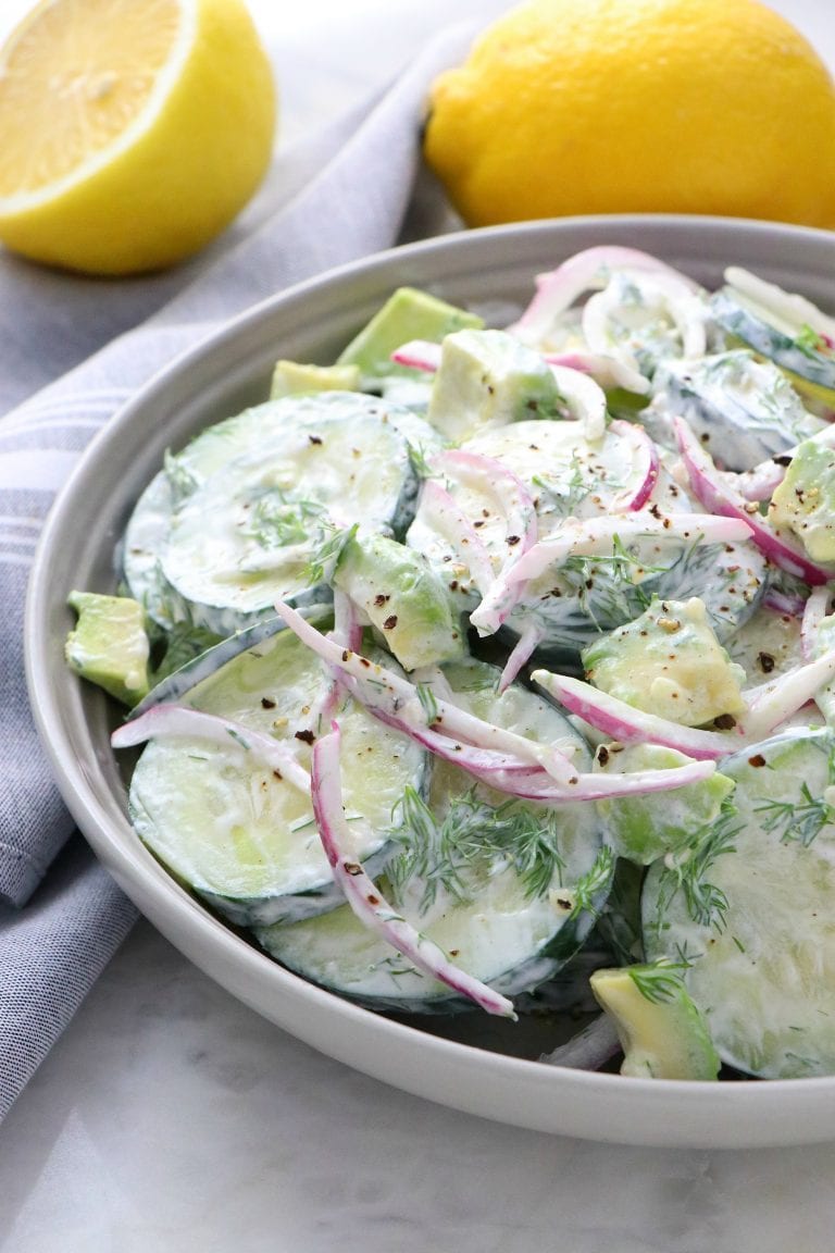 Vegan Lemon Dill Cucumber Salad