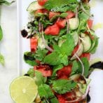 Vegan Watermelon Cucumber Salad