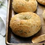 Vegan Rosemary & Parmesan Bagels
