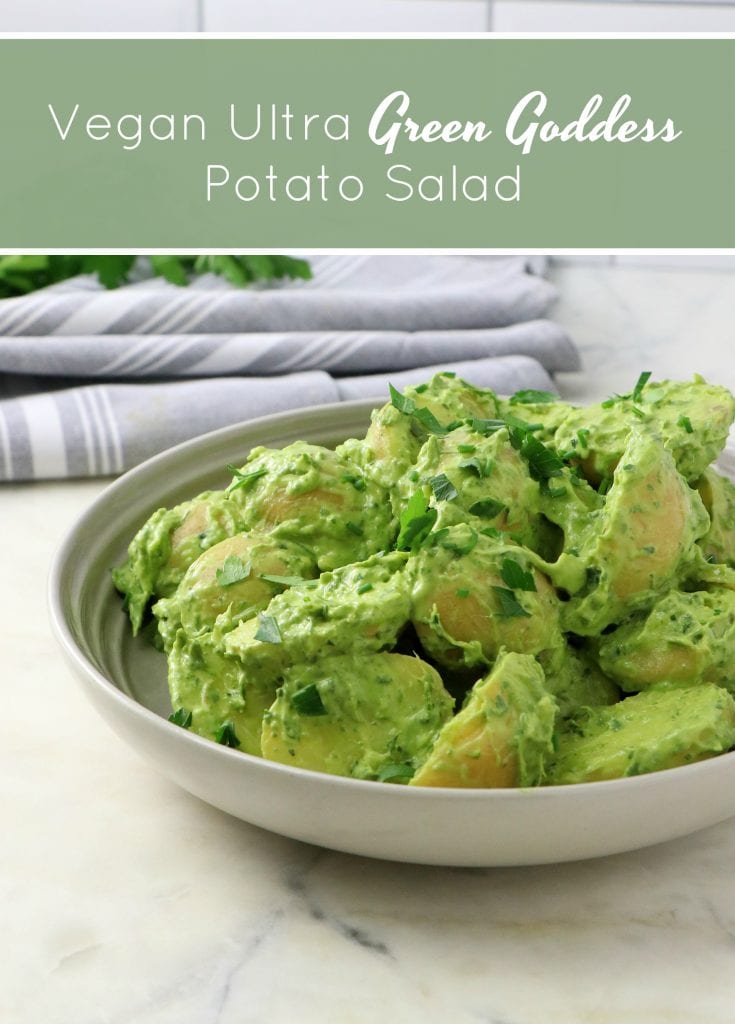 Vegan Green Goddess Potato Salad - Labeless Nutrition