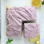 1 Bowl Vegan Lemon Blueberry Sheet Cake