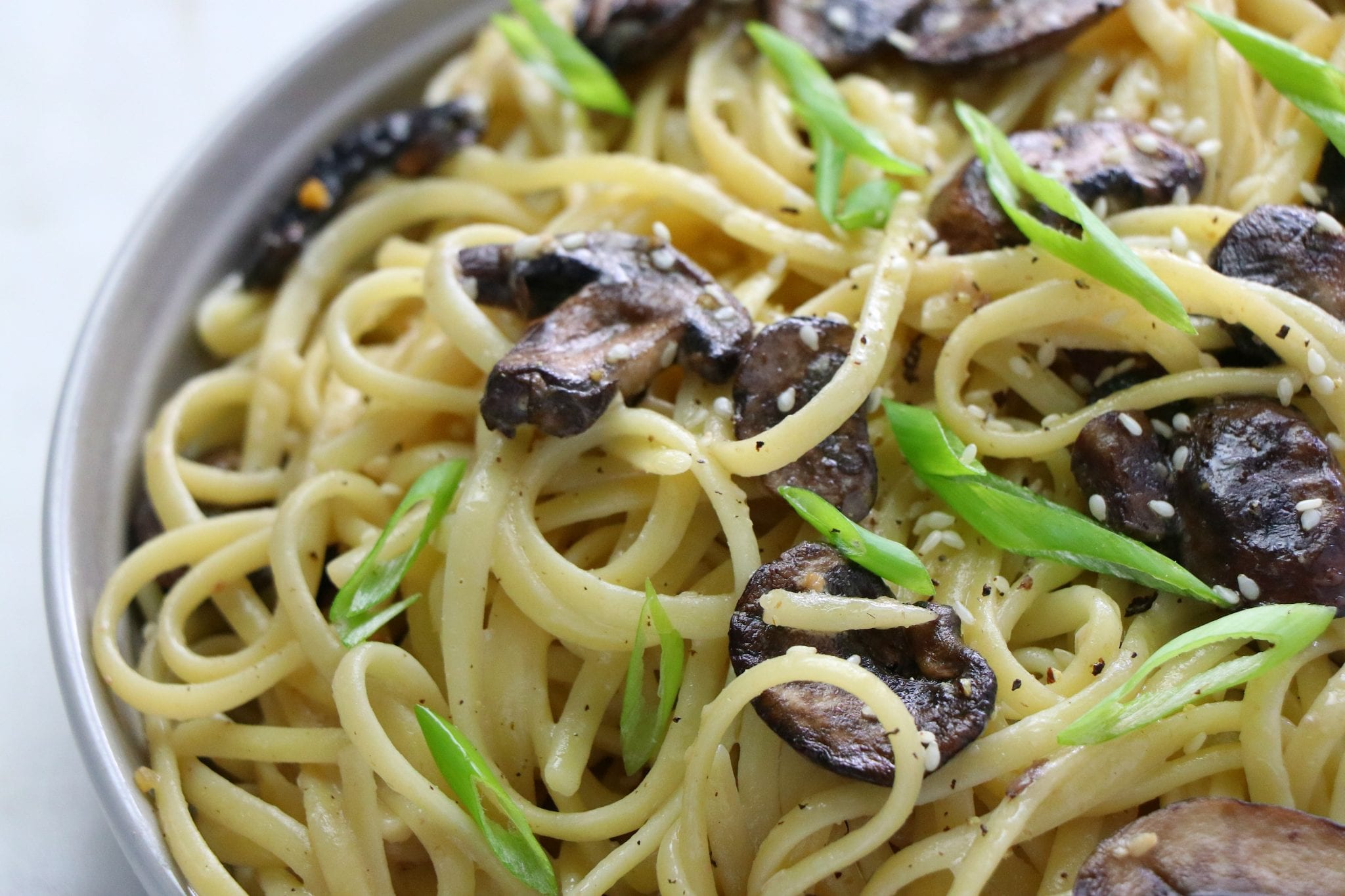 Vegan Miso Butter Mushroom Pasta - Labeless Nutrition
