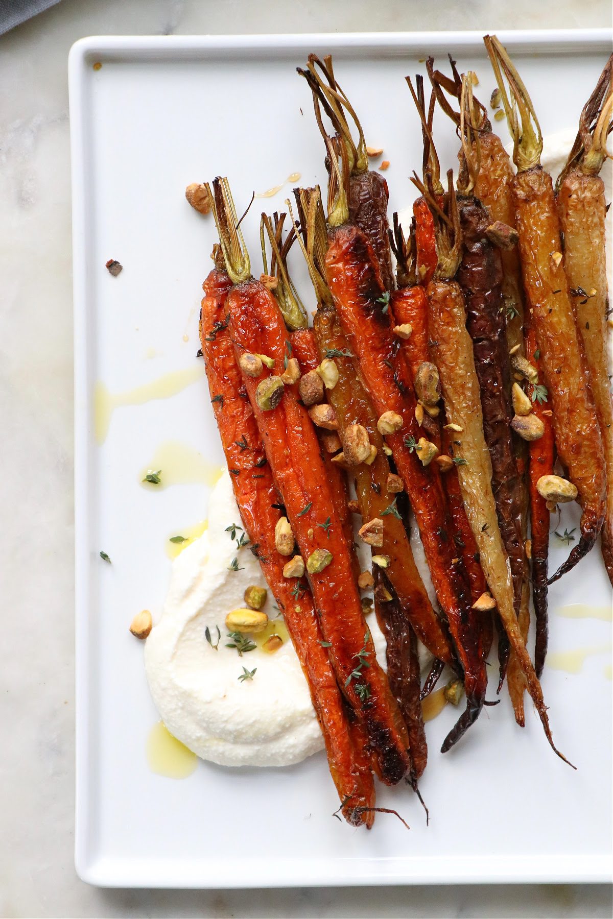 Roasted Carrots with Whipped Ricotta and Hot Honey
