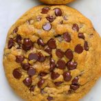 Vegan Levain Style Pumpkin Chocolate Chip Cookies