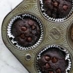 Vegan Chocolate Avocado Blender Muffins