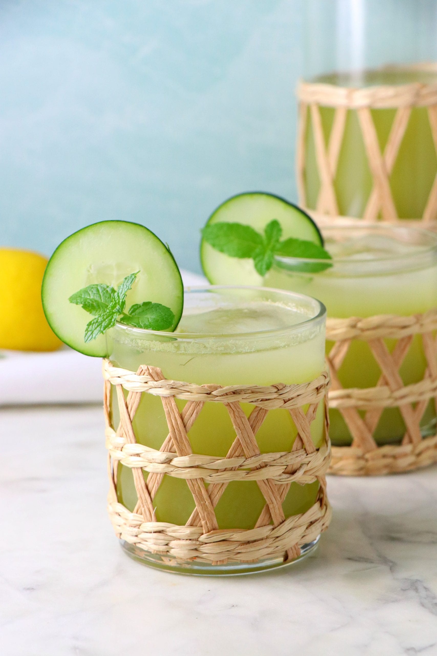 Sugar Free Cucumber Mint Lemonade