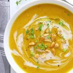Vegan Roasted Butternut Squash Soup with Brown Butter