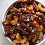 Vegan Salted “Hot Honey” Nuts with Brown Butter