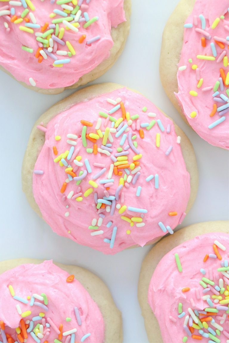 Vegan Soft Baked Frosted Sugar Cookies