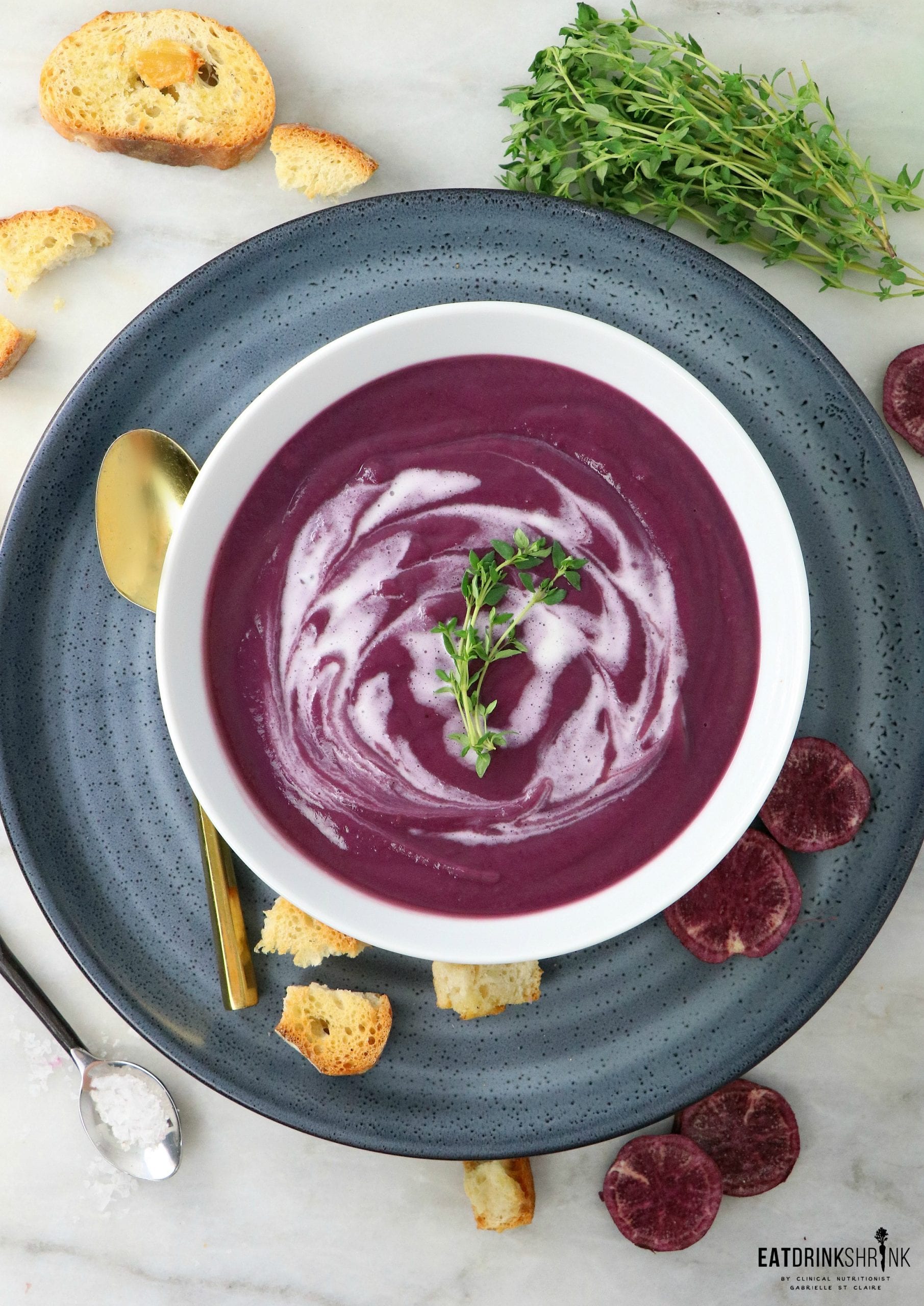 Vegan Purple Sweet Potato Soup