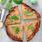 Gluten Free Vegan Zucchini Pizza Crust