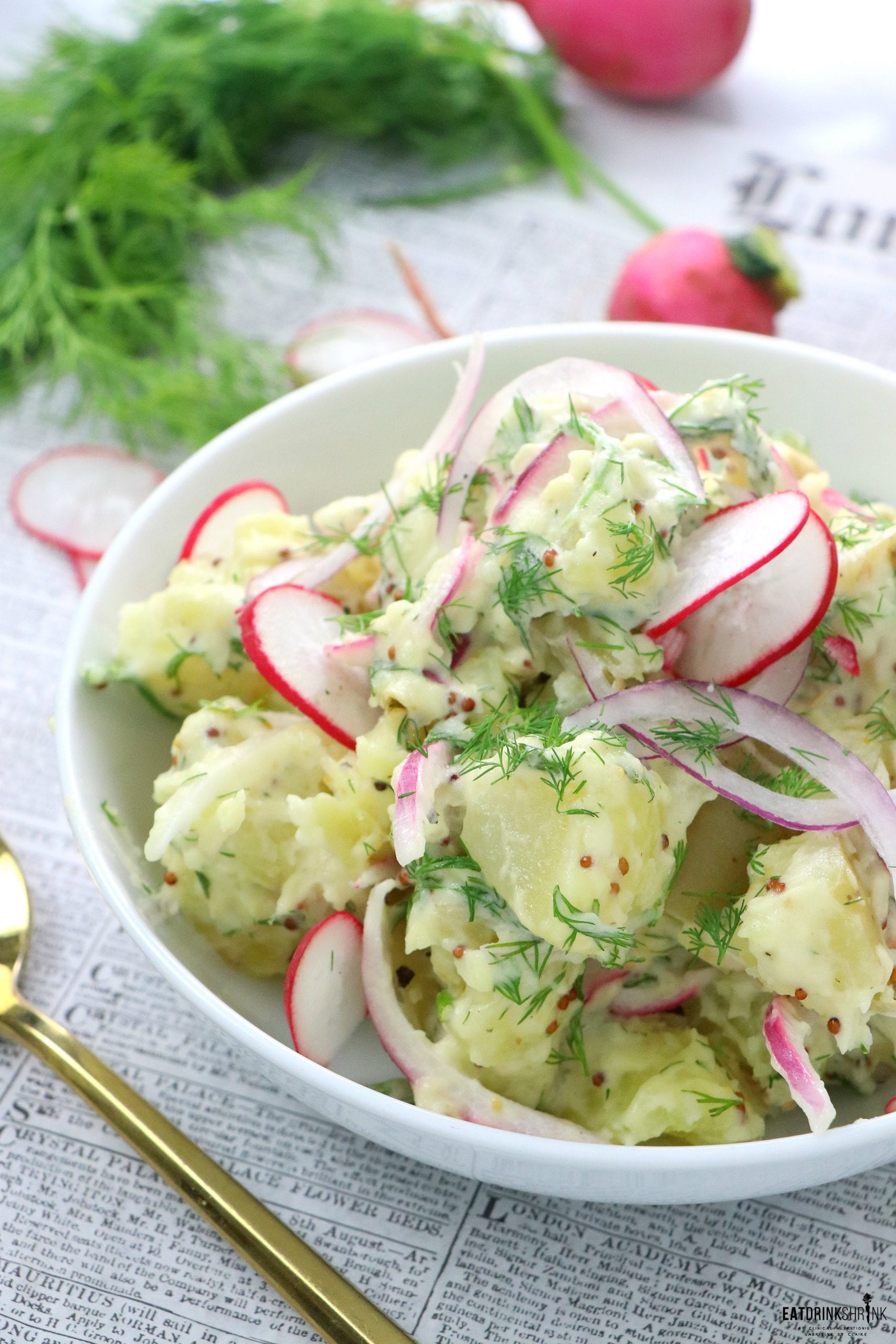 Vegan Creamy Dill Potato Salad