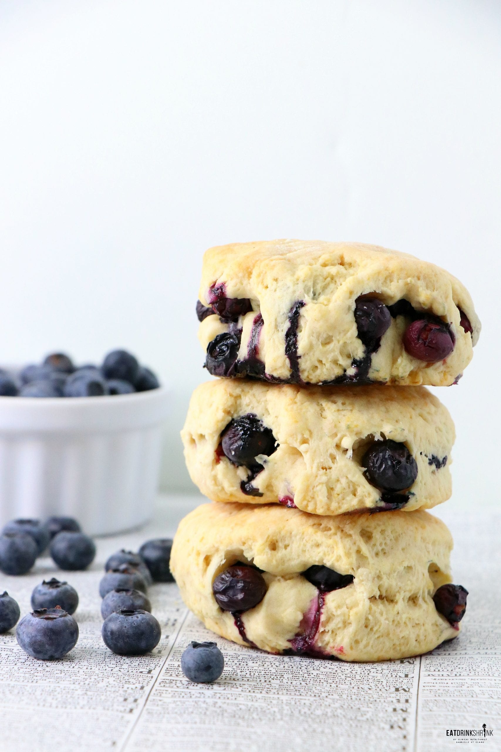 Vegan Blueberry Biscuits with Blueberry Butter