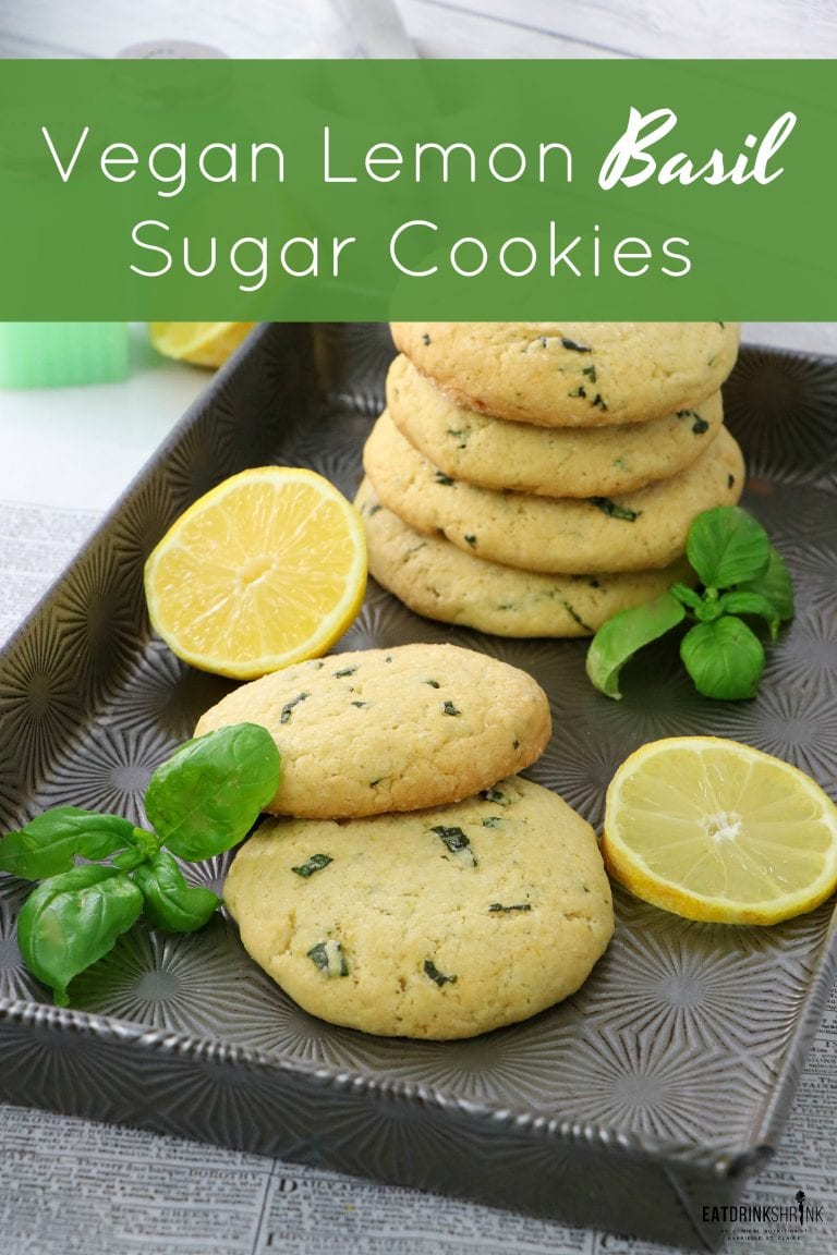 Vegan Lemon Basil Sugar Cookies - Labeless Nutrition