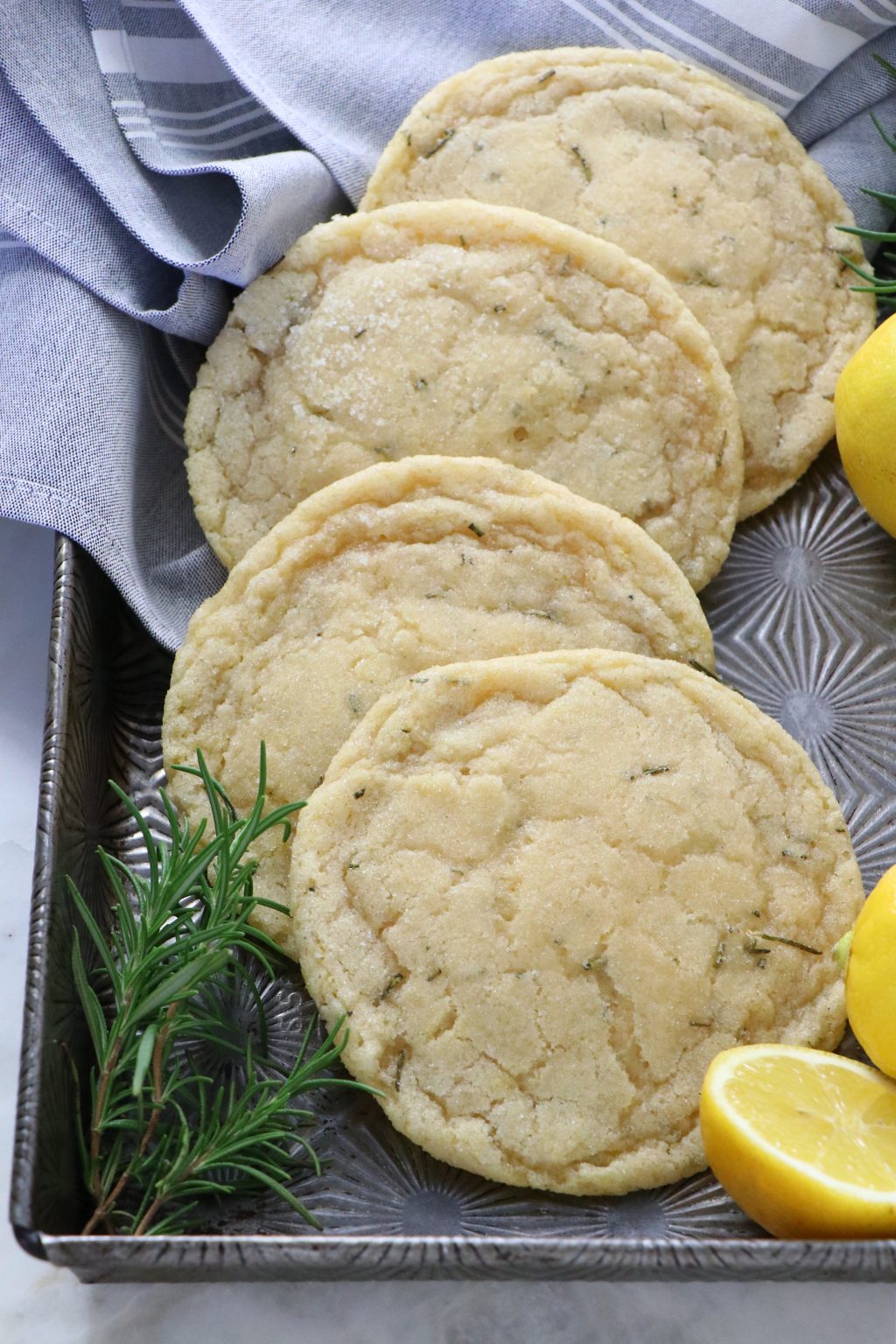 Vegan Lemon Rosemary Sugar Cookies - Labeless Nutrition