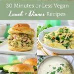 30 Minute Vegan Lunch and Dinner Recipes
