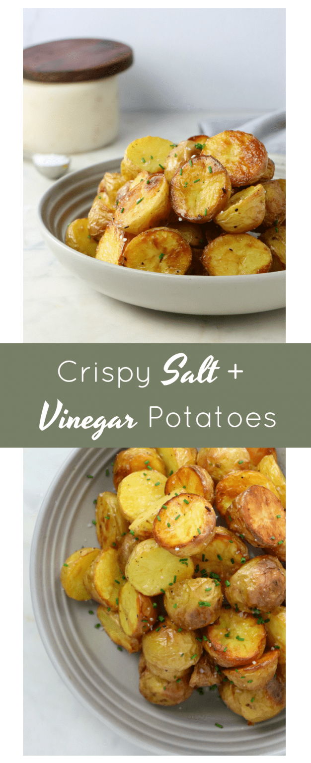 Crispy Vegan Salt + Vinegar Potatoes - Labeless Nutrition
