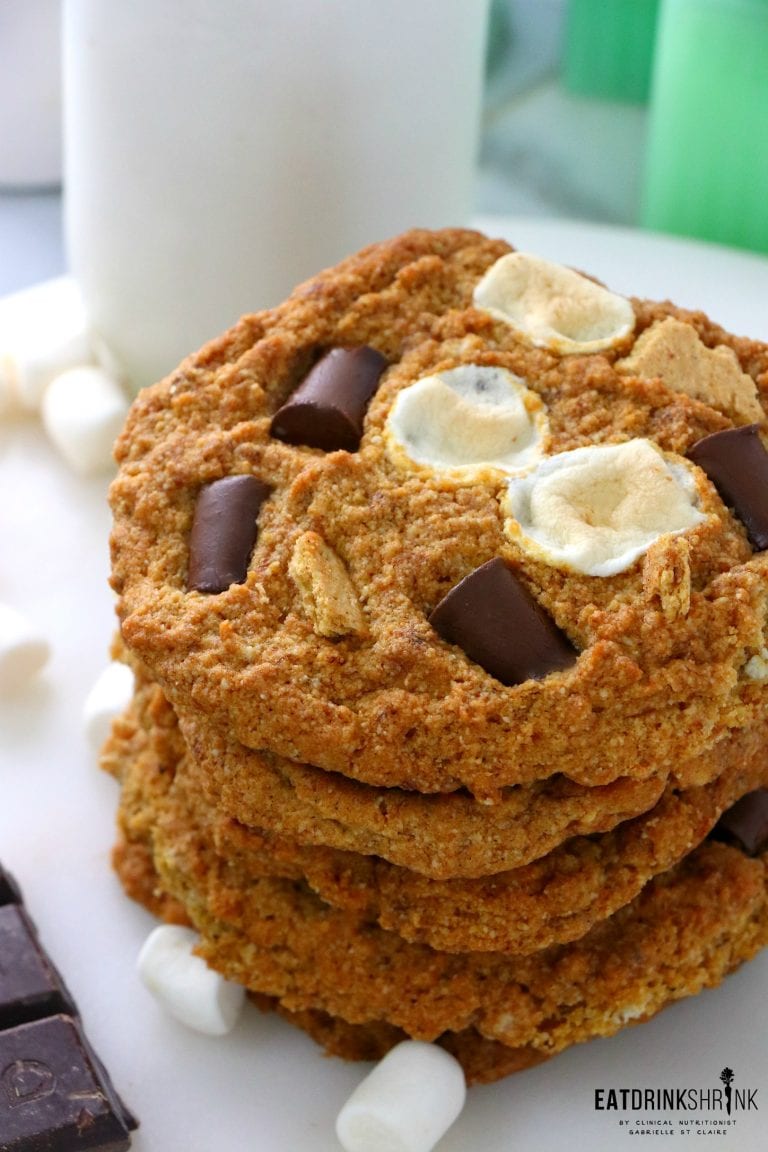 Vegan Almond Flour S’mores Cookies