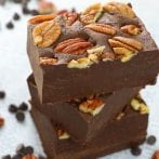 4 Ingredient Vegan Chocolate Pecan Fudge